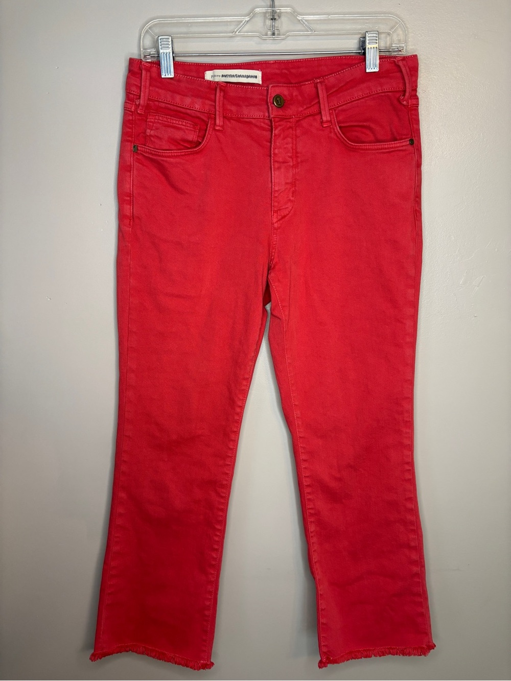 Pilcro and the Letterpress Red Cropped Jeans